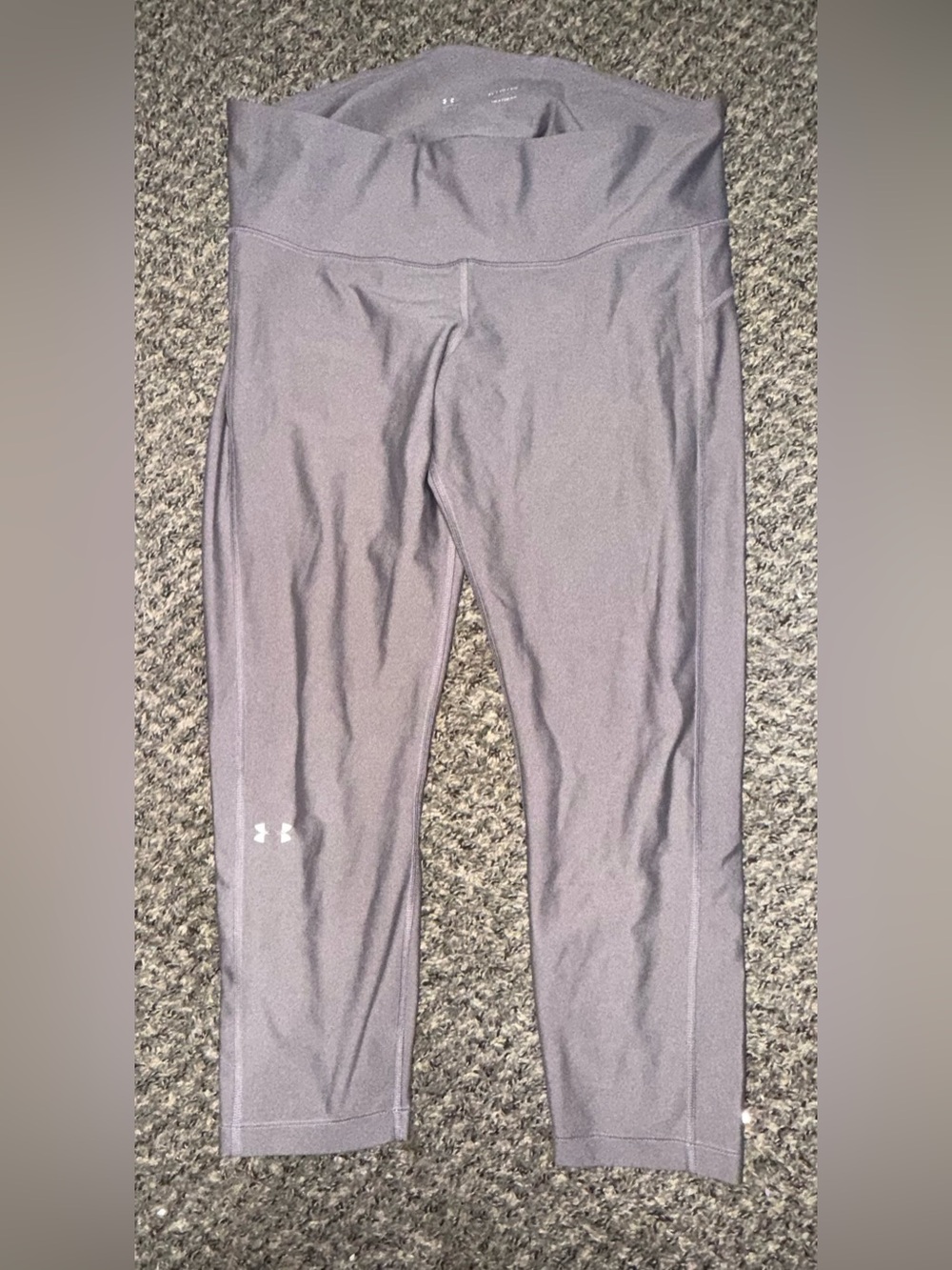 Under Armour HeatGear Compression Capri Leggings Grey Women XL